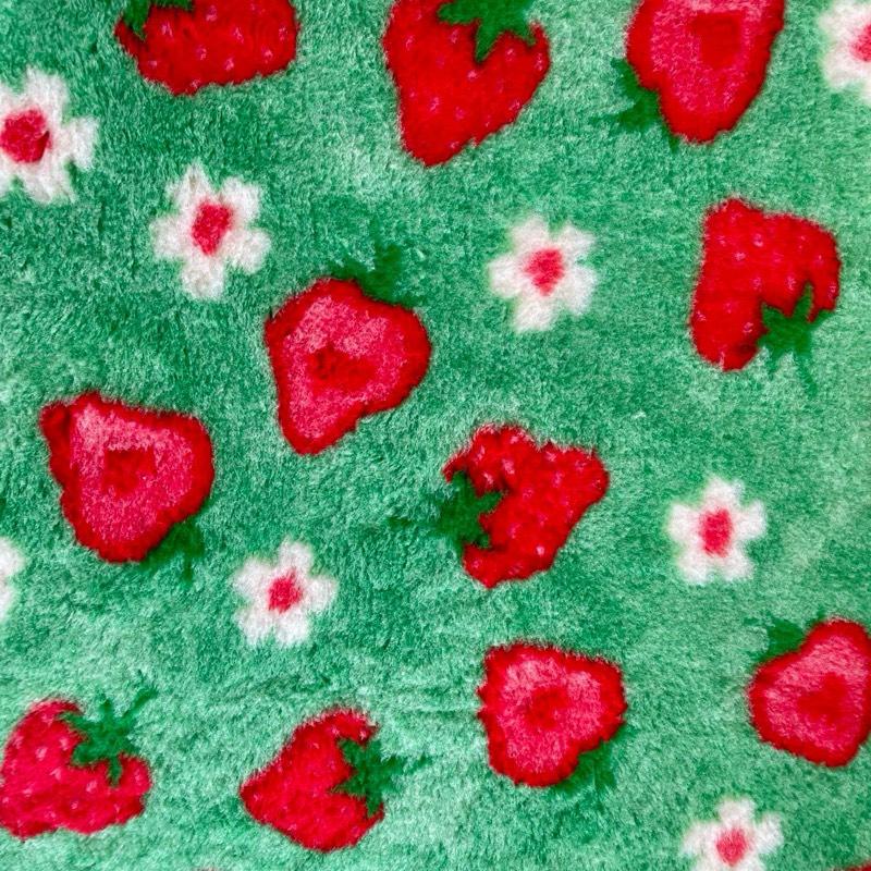 Strawberry Summer Design Vet Bed Washable Dog Puppy Whelping Bed Mat pet fluffy 2