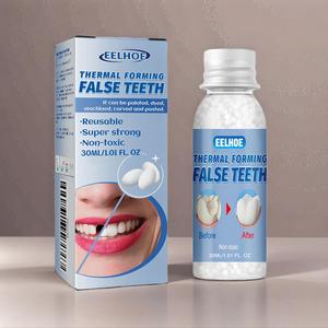 Temporary Tooth Filling Gel, 2/5 Counts Dental Care Gel for Filling Tooth Hole, Oral Care Product for Men & Women, Moldable False Teeth, Dentures Adhesive