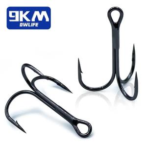 Fishing Treble Hook, 25pcs High Carbon Steel Sharp Triple Hook, Fishing Hooks on Hard Lures, Saltwater Fishing Accessories