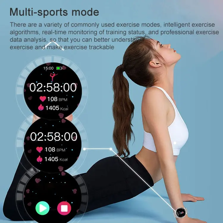 1.09 inch IPS Color Screen IP67 Waterproof Smart Watch, Support Sleep Monitoring / Heart Rate Monitoring / Blood Pressure Monitoring / Multi-sports Mode, Style: Steel Strap, Steel Strap (Gold), Steel Strap (Silver) 4