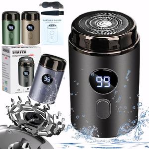 Electric Beard Trimmer, Waterproof Portable Beard Shaver with Accessories, USB Rechargeable Shaver Beard Trimmer for Men, Great for Travel & Home, Shaving Products, Clipper Razor, Hair Cutting Machines, Cordless Waterproof Shaver, Gifts