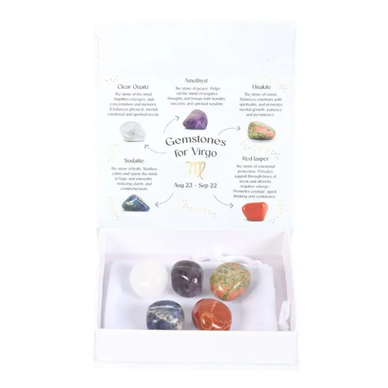 Virgo Crystal Tumblestone Set 0