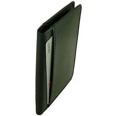 Slim Compact Card Holder Wallet RFID Real Leather 6