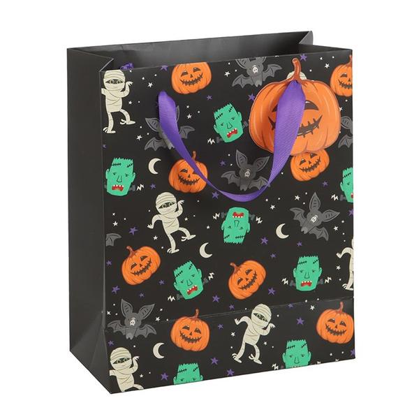 23cm Medium Monster Mash Print Gift Bag for Office Supplies and Gifts 1