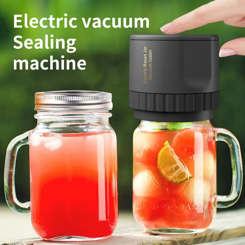 2025 Electric Mason Jar Vacuum Sealer Kit for Food Storage Automatic Jar Sealer. UK 1