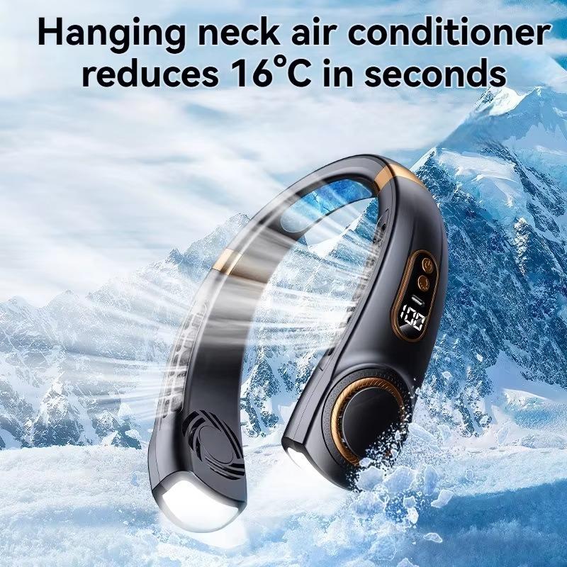 New Portable Halterneck Fan USB Handheld Silent Multi-function Bladeless Mini Electric Fan Cross-border 4