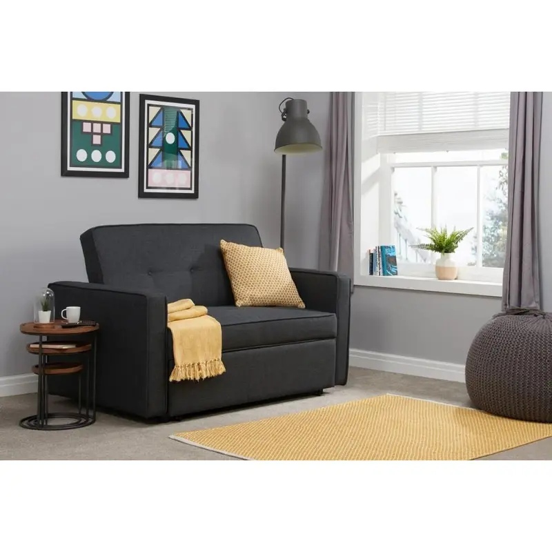 Otto Grey Fabric Sofabed | Small Pull-Out Design | 2 Seater Comfort 7