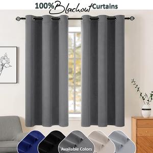 AR Ware Blackout Curtains for Bedroom - Set of 2 Panels with Tie Backs - Thermal, Noise Reducing, Energy Saving - Available in Multiple Colours and Sizes - Soft Polyester Material - Machine Washable