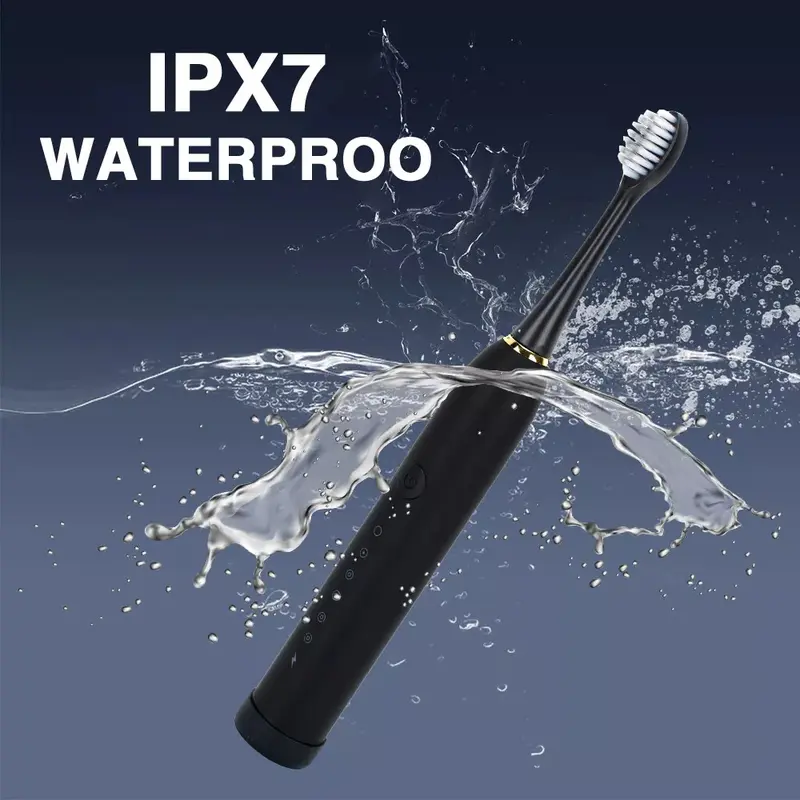 6 Modes 4 Heads Electric Toothbrush | DuPont Bristles Deep Cleaning | 3 Colour Options | UK Oral Care Essentials 4