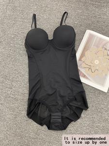 Women's Solid Ruched Sheer Cami Shapewear Bodysuit, Lady Tight Fits Solid Adjustable Strap Body Shaper for Daily Wear, Women's Shapewear for All Seasons, Solid Backless Bodysuit, Ruched Tummy Control Womenswear, Shapewear Body Suits