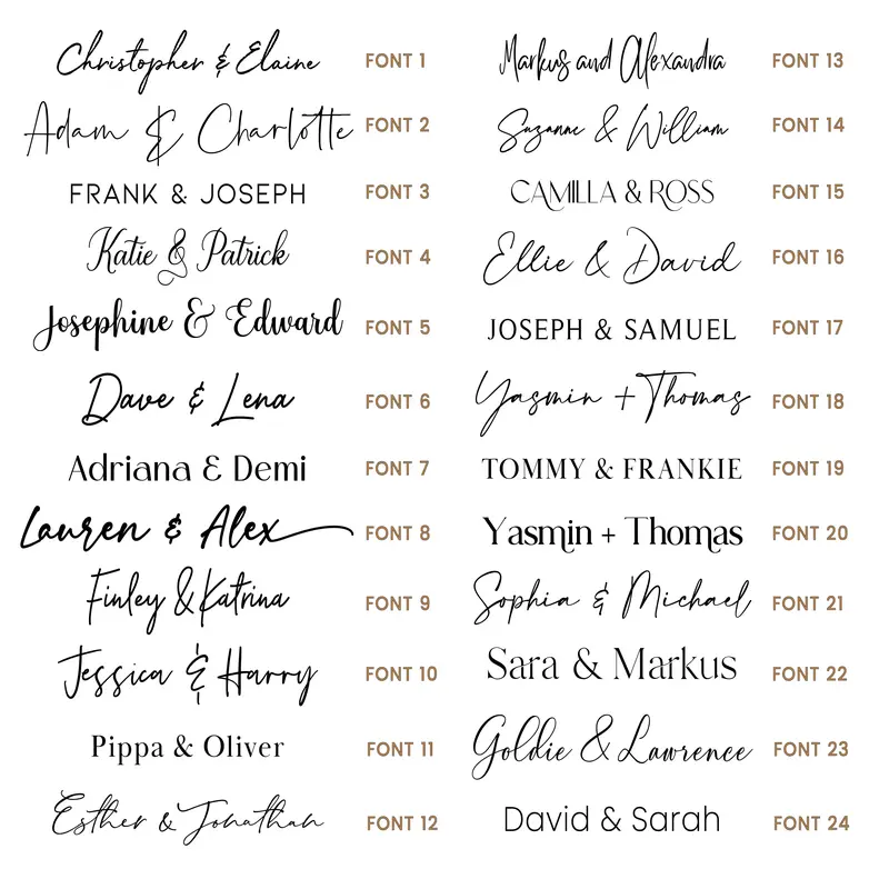 Wedding Place Cards - Nude 8