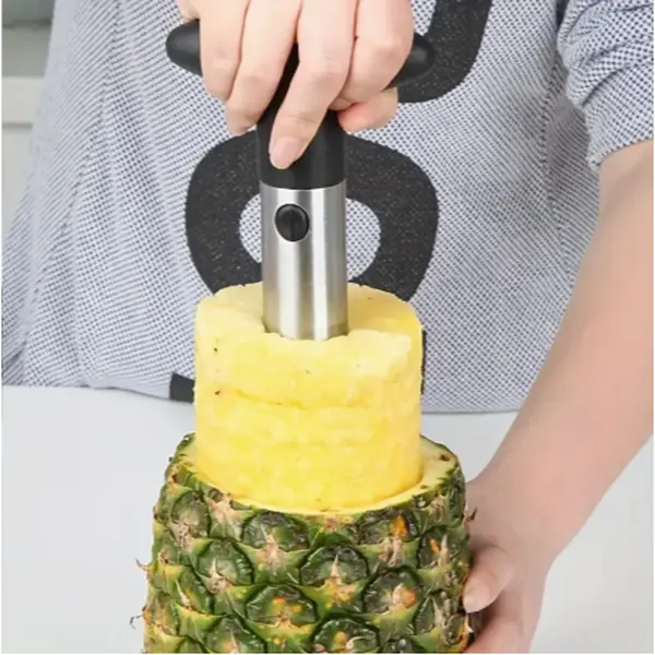 Easy to Use Stainless Steel 1pc Pineapple Corer and Slicer - Kitchen Tool for Effortless Core Removal and Slicing Fruit Utensils