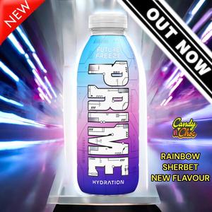 Prime Hydration Future Freeze New Flavour- Rainbow Sherbet Drink UK Edition New Release 500ml Bottle