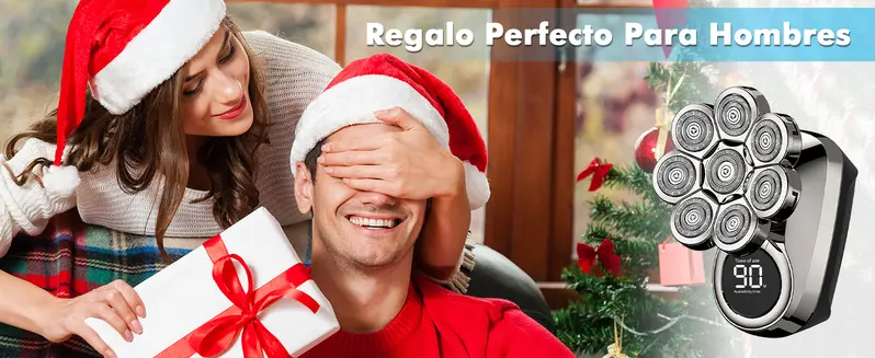 Product Introduction of Afeitadora Eléctrica para Hombres, 6 en 1 Afeitadora Eléctrica para Hombres con 8 Cabezales Rotativos, con Pantalla LED y Limpiador, IPX7 Impermeable, Recortador de Barba 12