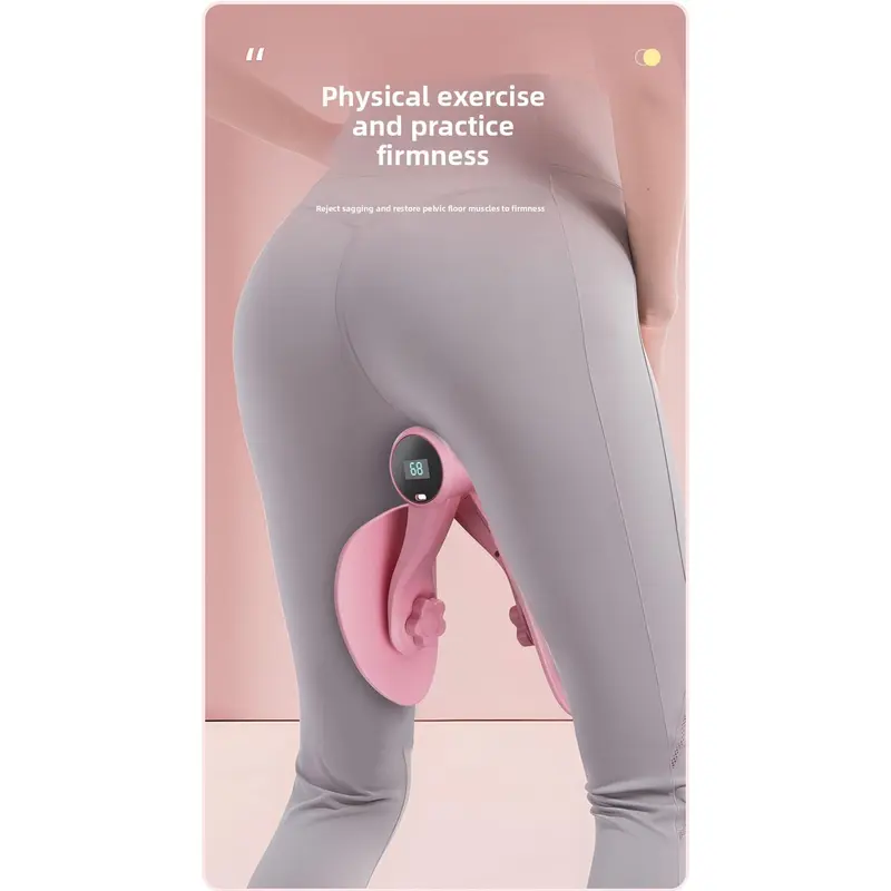 Leg Training Clip, 1 Count Adjustable Pelvic Floor Muscle Trainer, Thigh Exercise Equipment, Body Muscle Stretching Tool for Home Gym, Mother's Day Gift Healthcare pink  gym  equipment kickbacks  glute  machine 7