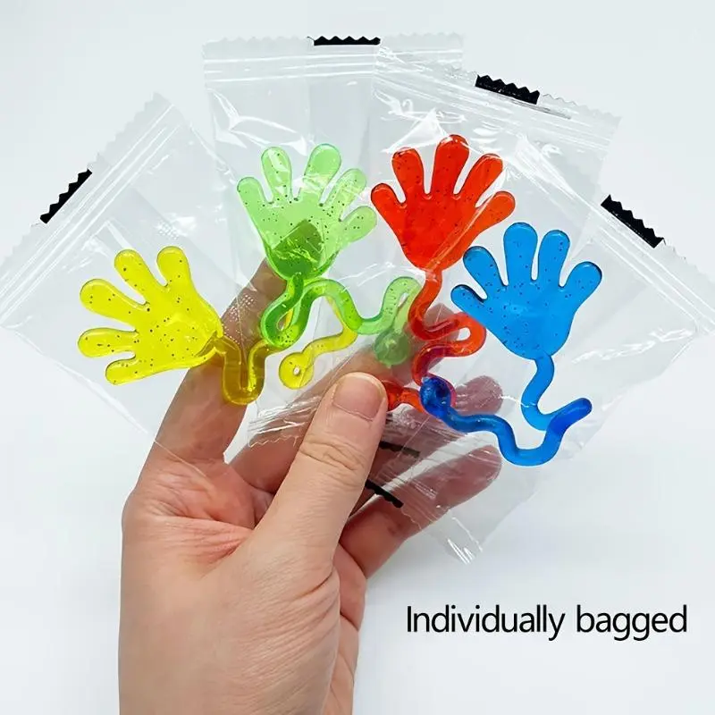 25/50pcs Stretchy Slinky Hand Toys - Colorful Rubber Finger Toys for Kids Party Favors, Prank Gifts & Classroom Rewards 8