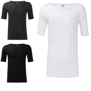 Findfashion Men's Short Sleeve Crew Neck Thermal Winter Warm Comfortable T-Shirt Top For Male