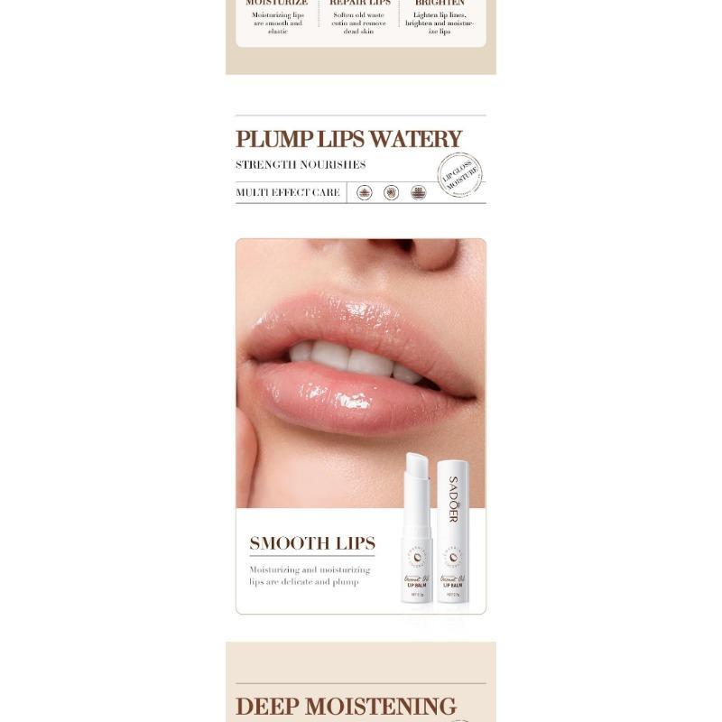 Product Introduction of Coconut Lip Balm - Lasting Nourishment and Moisture for Men and Women - Daily Care Lip Balm Skincare Comfort 4