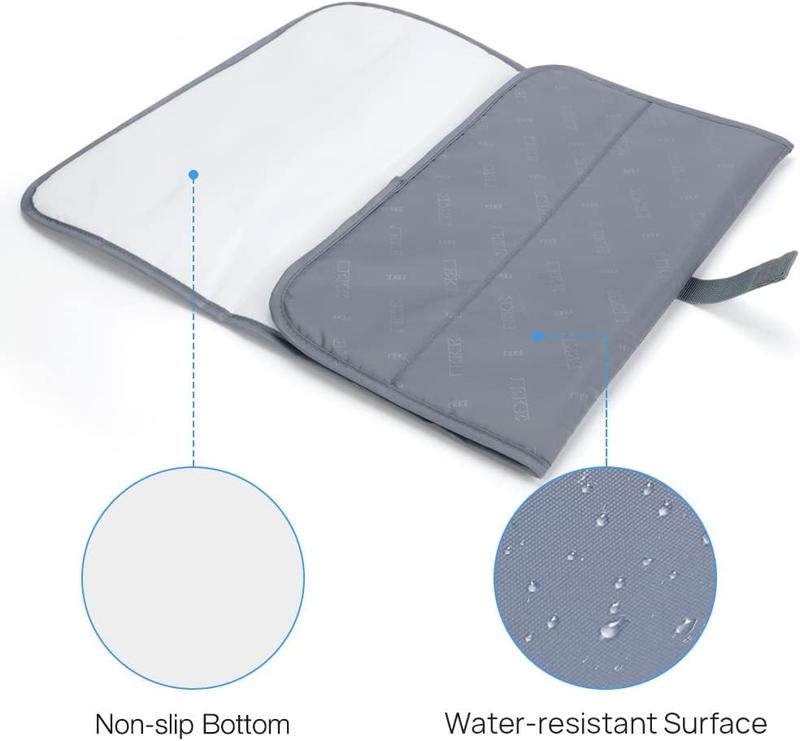 Foldable Travel Changing Mat Portable Baby Change Mat, Grey 6