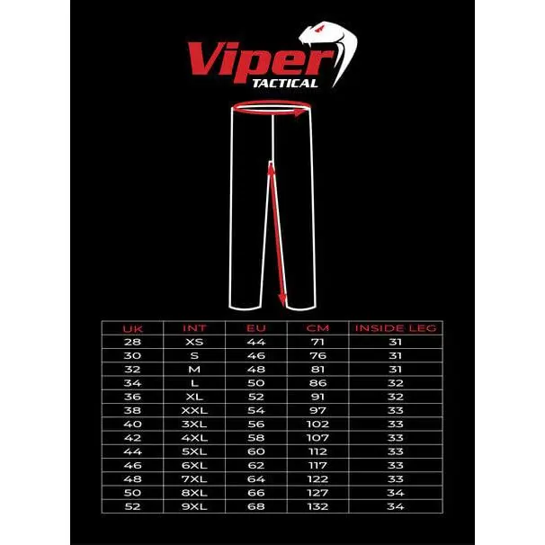 Viper TACTICAL PCS 95 Trousers – Tactical Pants for Men with Cargo Pockets, Reinforced Knees & Adjustable Waist – Ideal for Outdoor, Hiking & Hunting Use 7