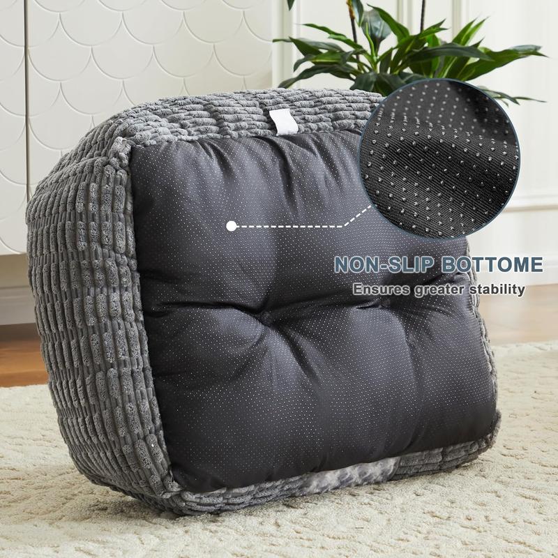 Large Dog Bed Rectangle 76x61x23cm, Calming Dog Bed with Opening&Fluff Outward Design, Dog Beds Clearance has Machine Washable Fabric, Provides Clean Rest Space for Golden Retriever 7