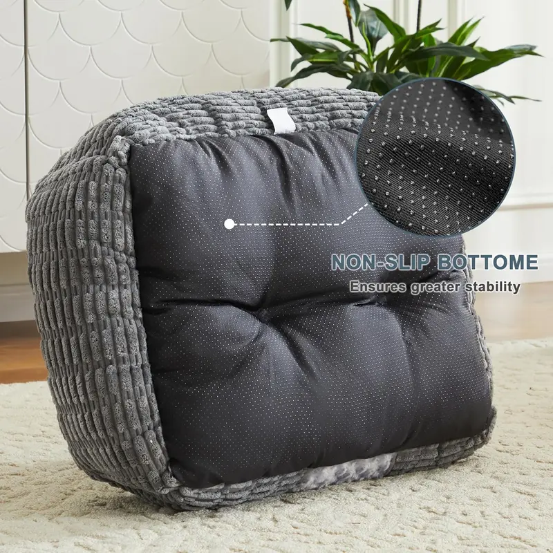 Large Dog Bed Rectangle 76x61x23cm, Calming Dog Bed with Opening&Fluff Outward Design, Dog Beds Clearance has Machine Washable Fabric, Provides Clean Rest Space for Golden Retriever 7