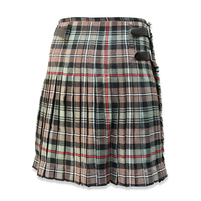 Mackenzie Weathered 8 Yard Casual Tartan Kilt, Scottish Tartan Men Kilt 16oz 2