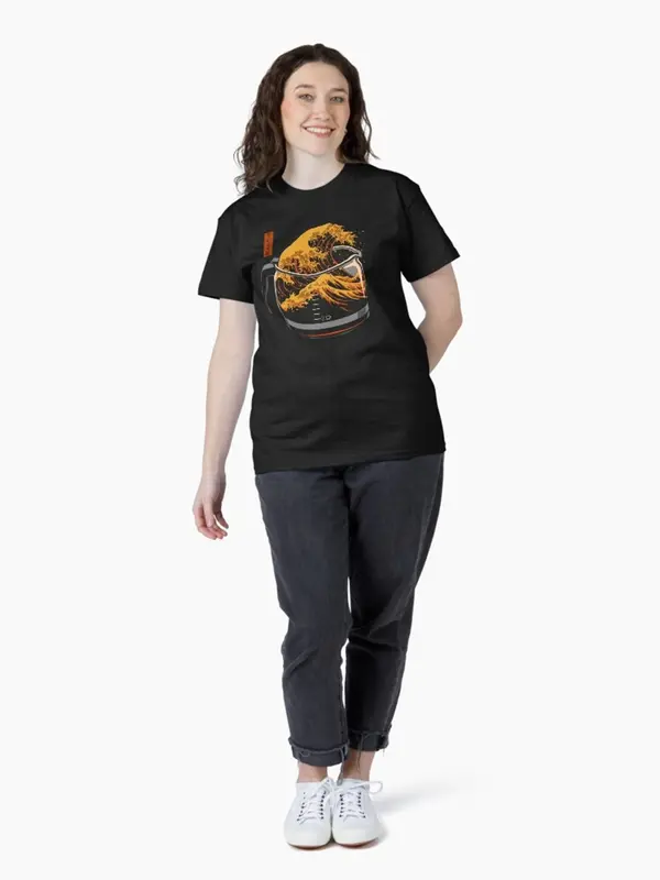 Great Wave of Coffee T-Shirt – Coffee Lover Graphic Tee – Soft Cotton Feel – Gift for Coffee Enthusiasts & Art Fans 7 3