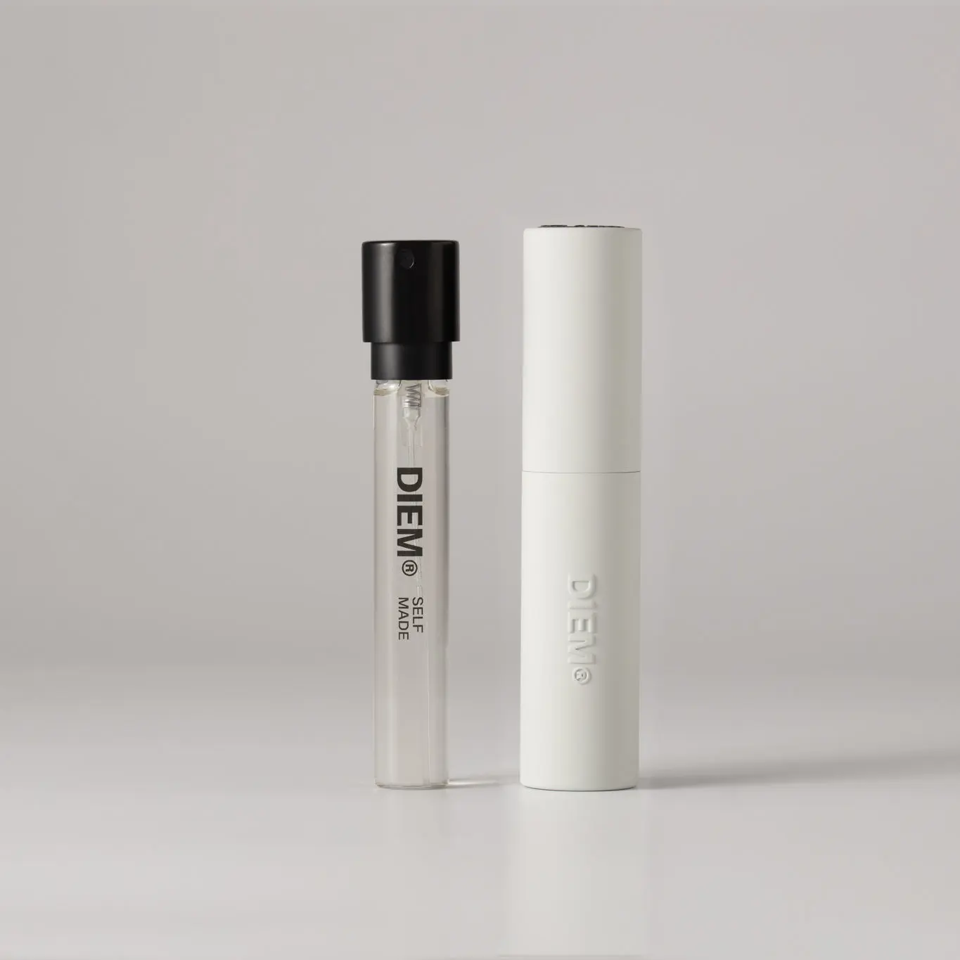 DIEM Starter Set - Off White Fragrance Case | 10ml Refill | 2 Samples | Natural, Long-lasting, Vegan & Cruelty Free Fragrances