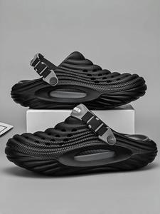 Men's Unique Hole Design Clogs, Casual Comfortable Breathable Sports Sandals, Lightweight Trendy Sandals Shoes for Daily Wear, Sandals Slippers, Summer Slide Slippers