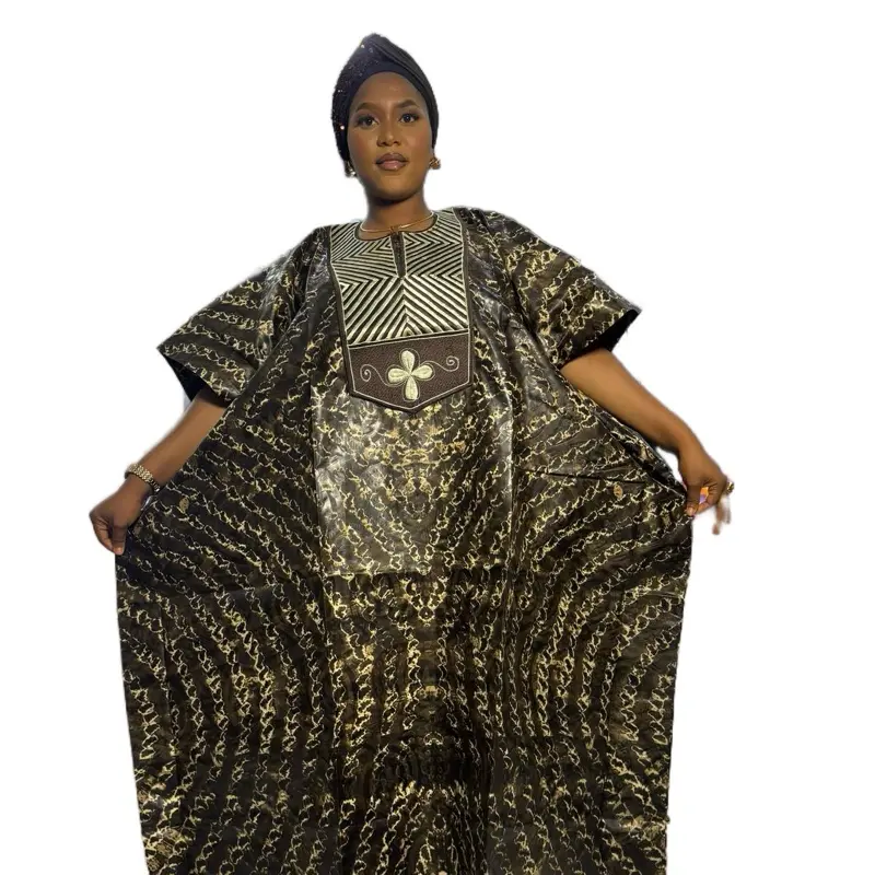 Women's Polish Cotton African Embroidery Kaftan/Gown/Dress for Casual Summer Wear - Womenswear Comfort 7
