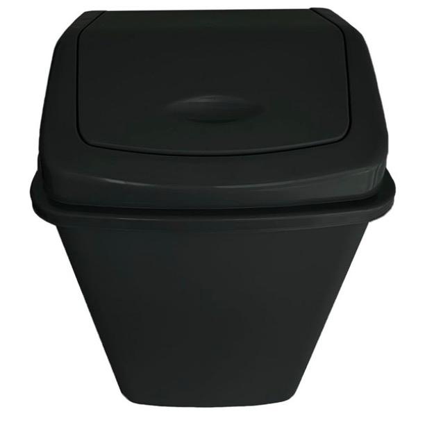 VTL 60 Litre Black Plastic Swing Bin Durable For Kitchen And Home Waste Room 3