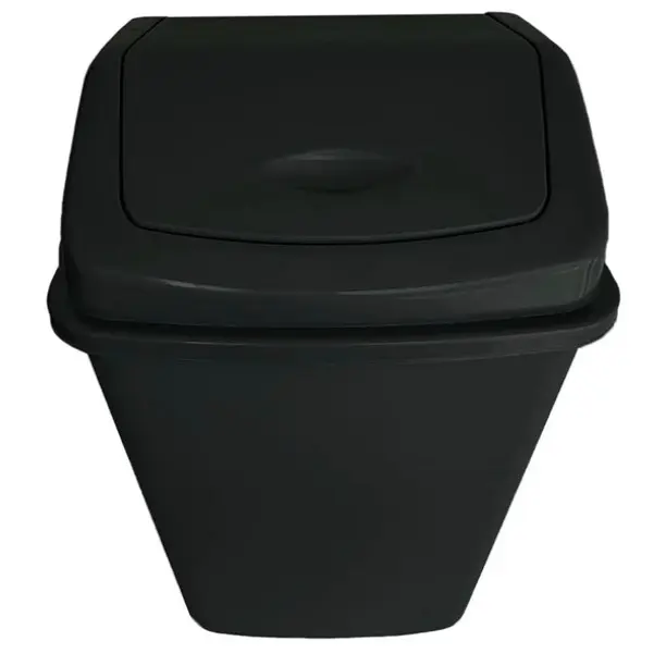 VTL 60 Litre Black Plastic Swing Bin Durable For Kitchen And Home Waste Room 3
