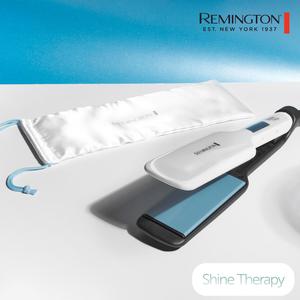 Remington Hair Straighteners Shine Therapy | Wide Plates Infused with Moroccan Argan Oil | Promotes Hair's Natural Smooth Shine | Professional Results | 86% More Shine