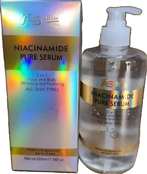 AS Ashley Niacinamide Pure Serum or Hyaluronic Acid Pure Serum Face and Body 500ml 7