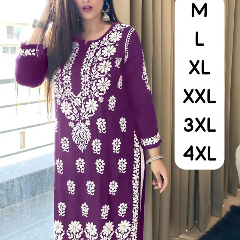 Women's Salwar Kameez with Lakhnavi Embroidery - Perfect for Asian Women's Wear - Womenswear Fabric