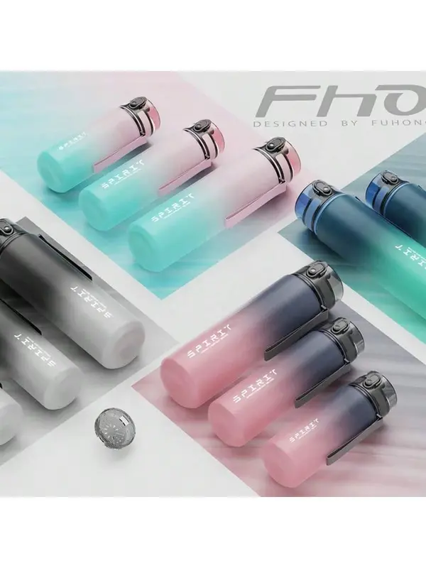 1L Sports Water Bottle High Capacity Plastic Fitness Portable Durable Camping Hiking Workouts Outdoor Sports Cups 1