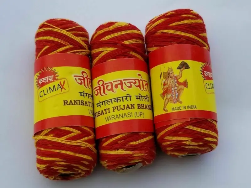 3x mauli thread pack mouli good luck dhaga wedding kalawa sacred hindu religious 3