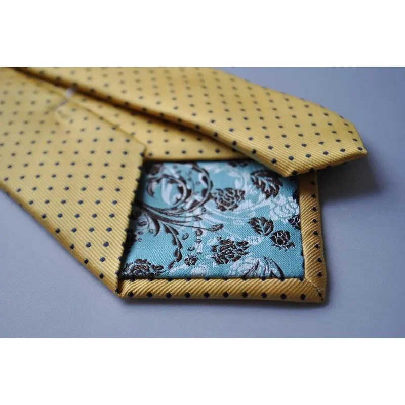 yellow gold with black pin spots tie 3