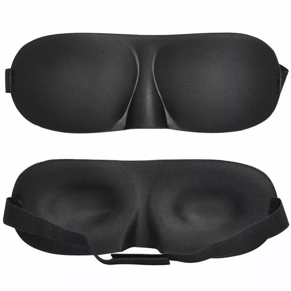 Eye Cover Sleeping Mask 3D Soft Padded Eye Mask Blackout Night Travel Blindfold