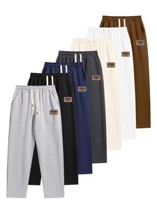 Men's Drawstring Waist Sweatpants, Casual Loose Jogger Pants for Fall & Winter, Men's Trousers for Daily Wear