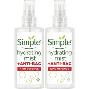 2 Pack of  Hydrating Mist + Anti-Bacterial Kind Defence Protect Mist 125Ml