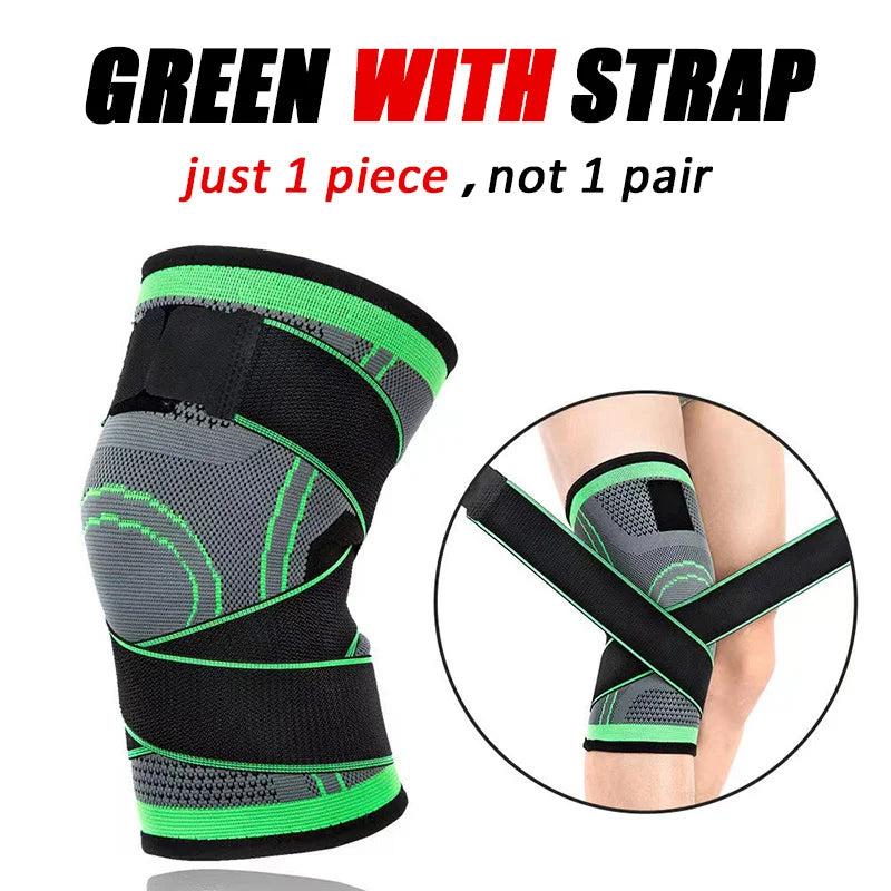2pcs Adjustable Knee Pads - Shock-Absorbing Protective Braces for Running and Cycling 2