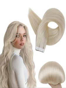 20 Inch Straight Tape in Hair Extension, Heat Resistant Synthetic Hair Extension,  Fluffy Hairpiece for Women