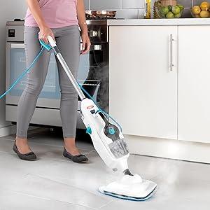 Product Introduction of Steam Fresh Combi Classic Mutlifunction Steam Mop| Detachable Handheld| 13 Piece Accessory Kit - S86-SF-CC, White / Blue, 2.6L, 1600W 6