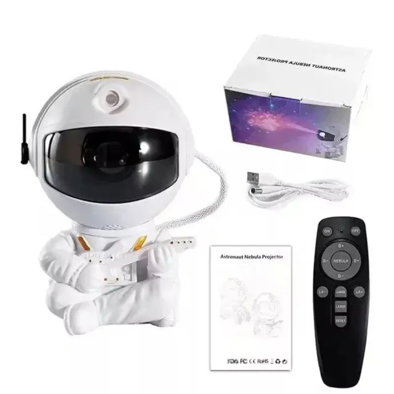Astronaut Projector Galaxy Starry Sky Night Light Nebula Space LED Lamp W/Remote-Indoor Lighting 0