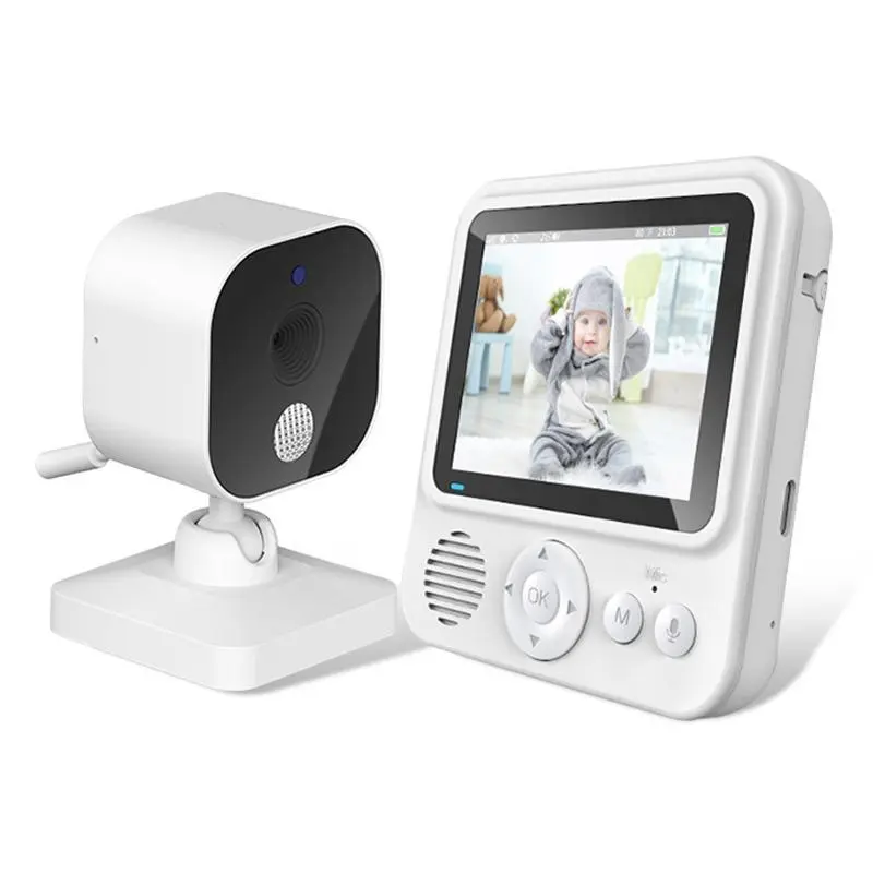 Baby Monitor With Night Vision, Voice Temperature Detection Baby Monitor, Crib Monitor With 2.8 Inch Screen, Infant Monitor With Night Light, Safe Baby Monitoring Instrument 0