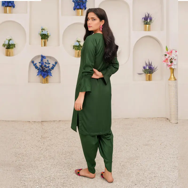 2 Piece Dhanak Pakistani Winter Co-Ords Set Ready to Wear Collection by Simrans | UMSIM6 7