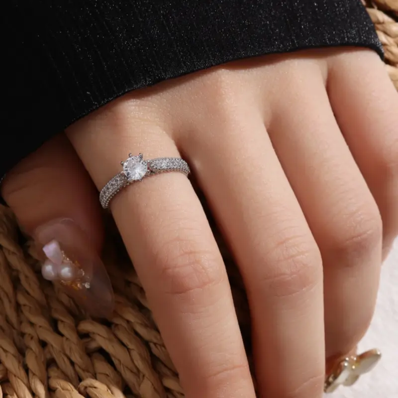 18k gold plated stone decorative ring, gift for mom, mother's day 5