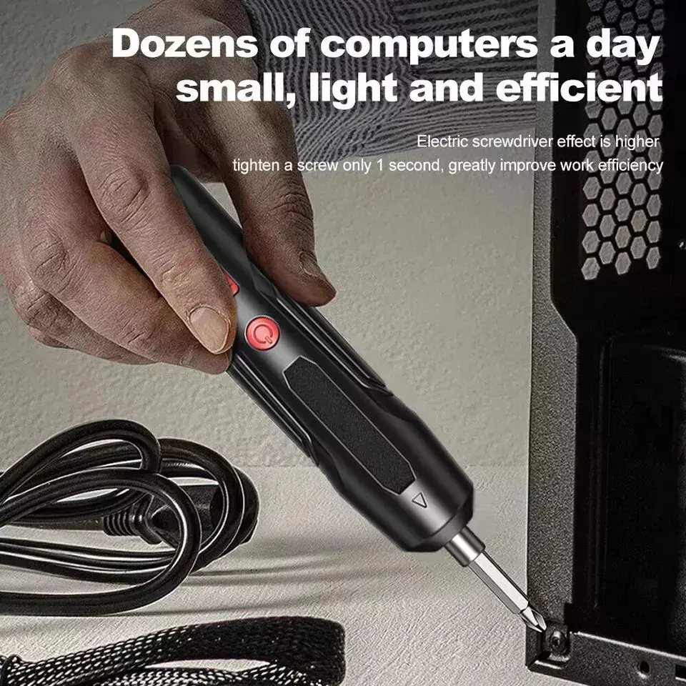 Mini Electric Cordless Screwdriver Drill 4.2V Rechargeable USB Charging Daily